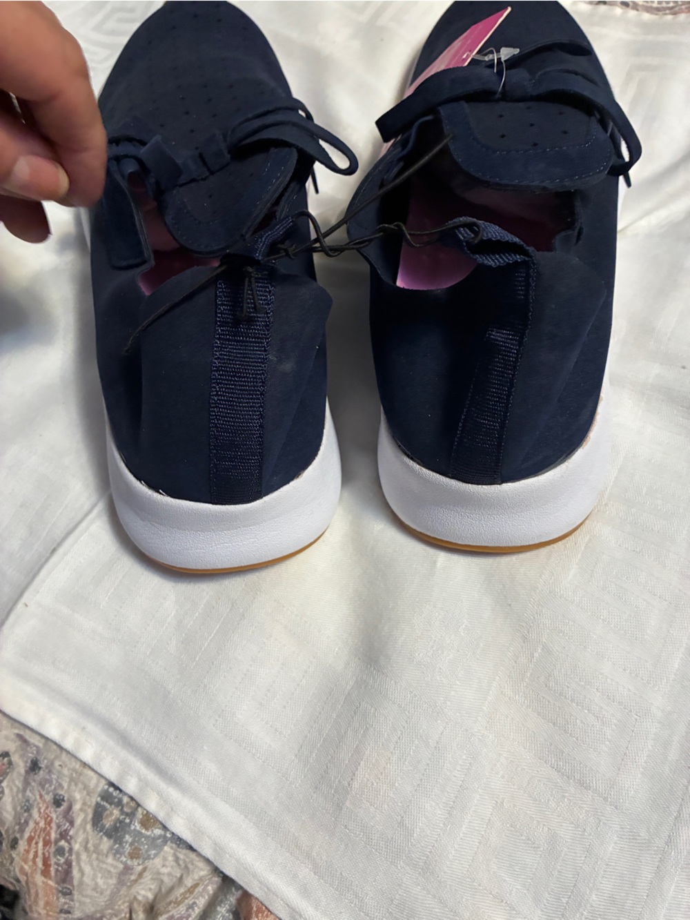 Navy Breathable  Lace-Up Sneakers women’s Sugar Brand 9 New - Picture 3 of 8